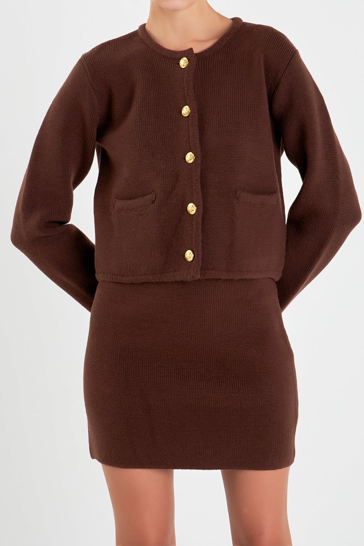 ENGLISH FACTORY - Knit Sweater Cardigan - SWEATERS & KNITS available at Objectrare