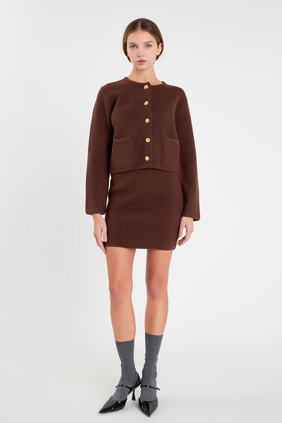 ENGLISH FACTORY - Knit Sweater Cardigan - SWEATERS & KNITS available at Objectrare