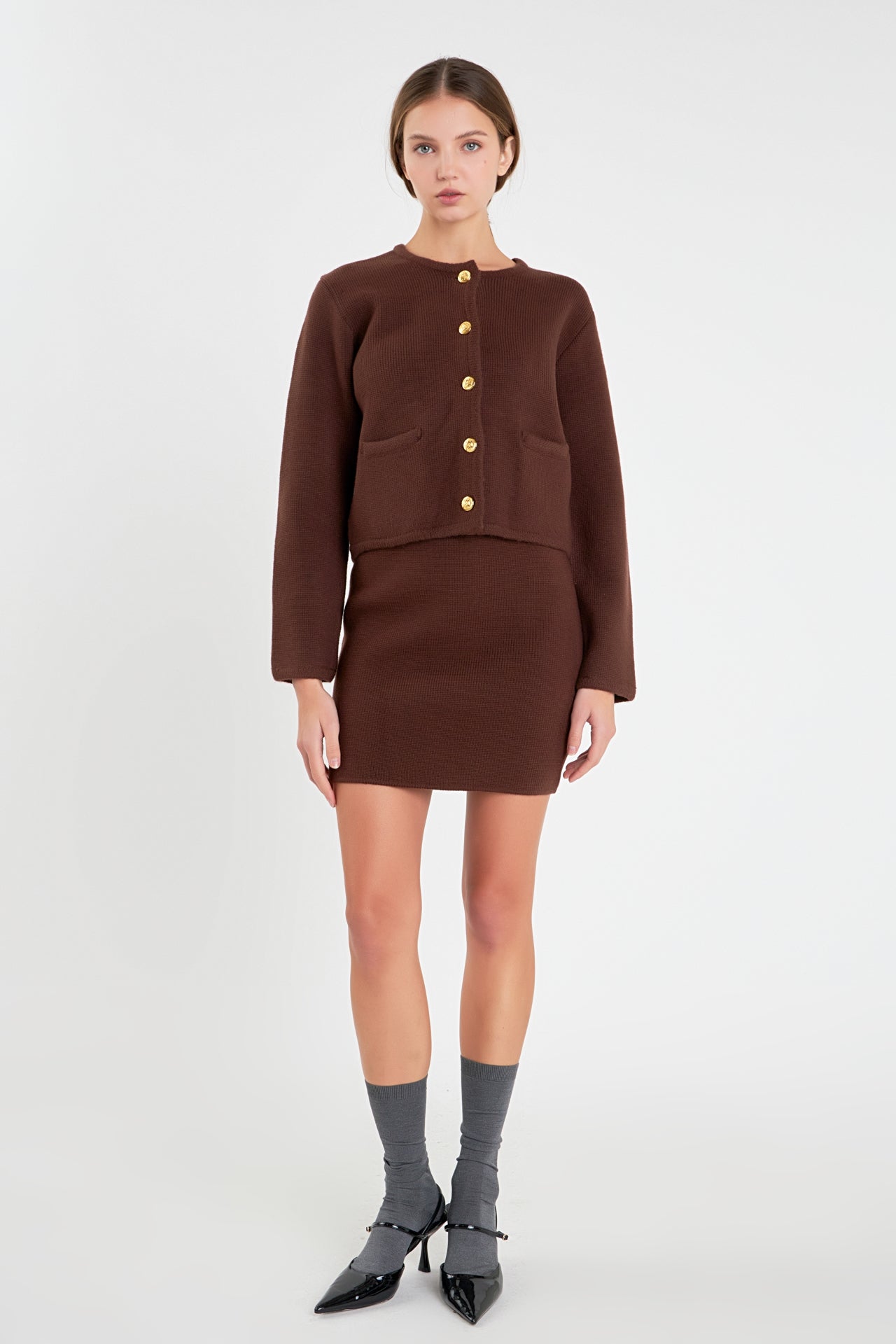 ENGLISH FACTORY - Knit Sweater Cardigan - SWEATERS & KNITS available at Objectrare
