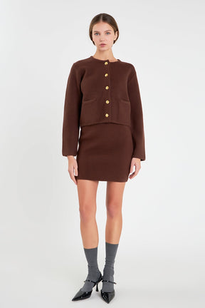 ENGLISH FACTORY - Knit Sweater Cardigan - SWEATERS & KNITS available at Objectrare