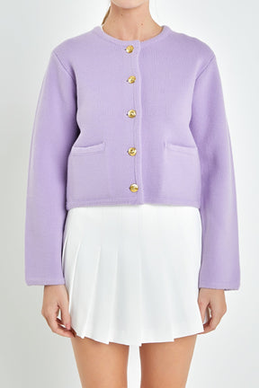ENGLISH FACTORY - Knit Sweater Cardigan - SWEATERS & KNITS available at Objectrare