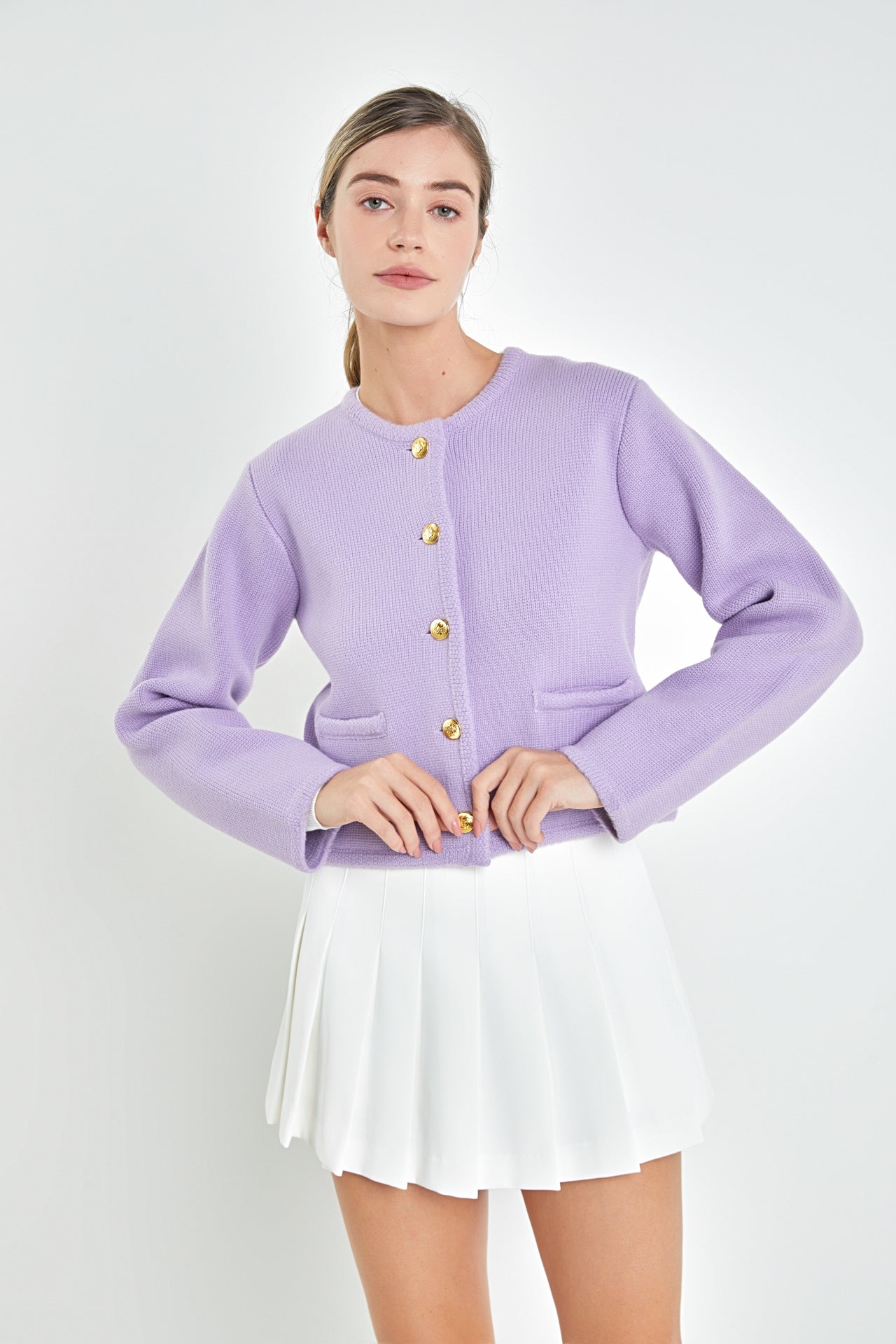 ENGLISH FACTORY - Knit Sweater Cardigan - SWEATERS & KNITS available at Objectrare