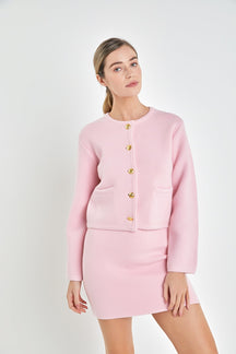 ENGLISH FACTORY - Knit Sweater Cardigan - SWEATERS & KNITS available at Objectrare