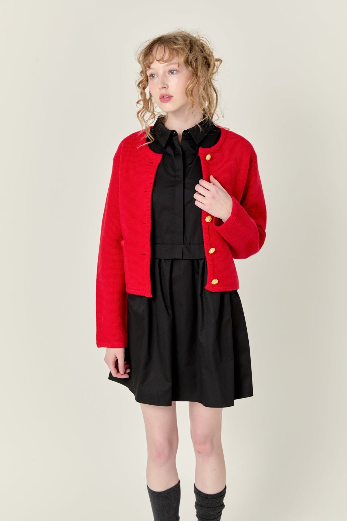 ENGLISH FACTORY - Knit Sweater Cardigan - SWEATERS & KNITS available at Objectrare