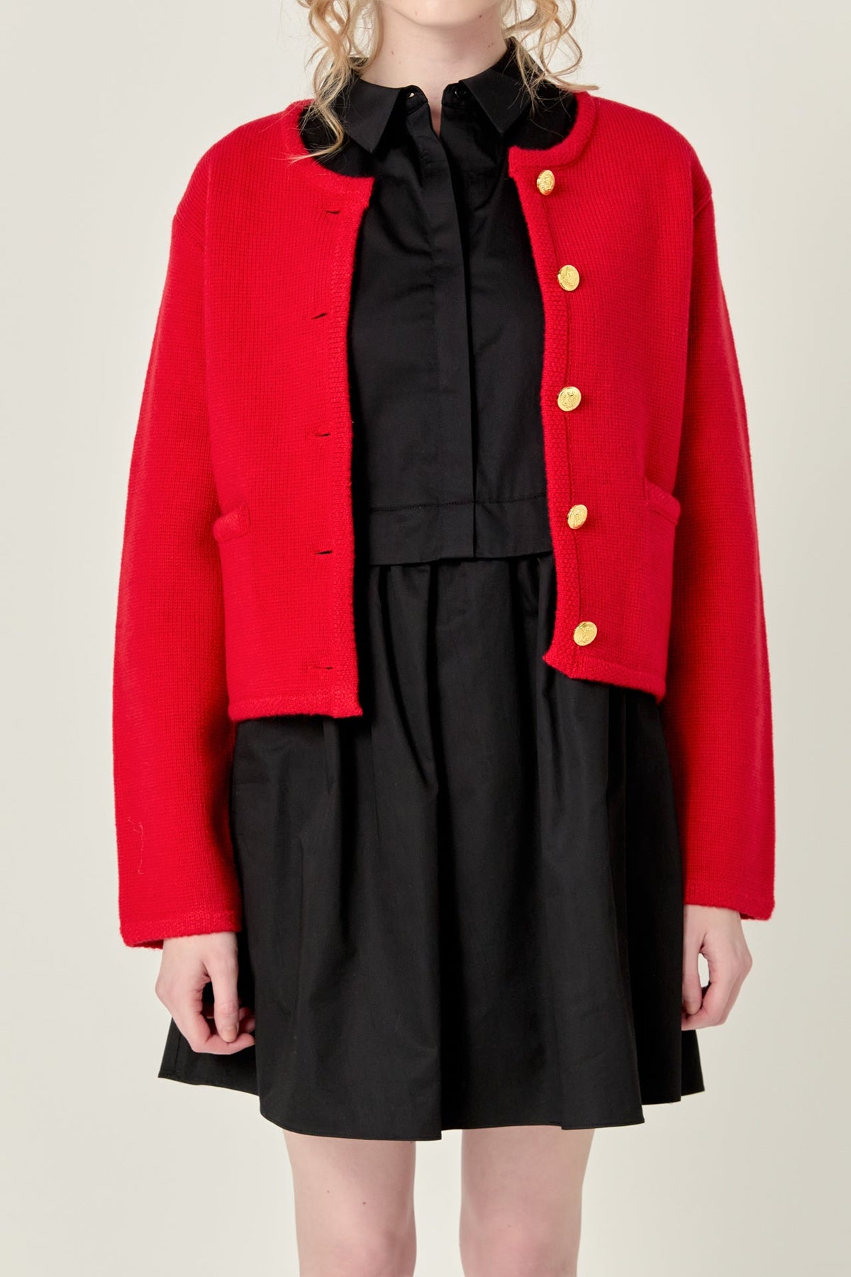 ENGLISH FACTORY - Knit Sweater Cardigan - SWEATERS & KNITS available at Objectrare