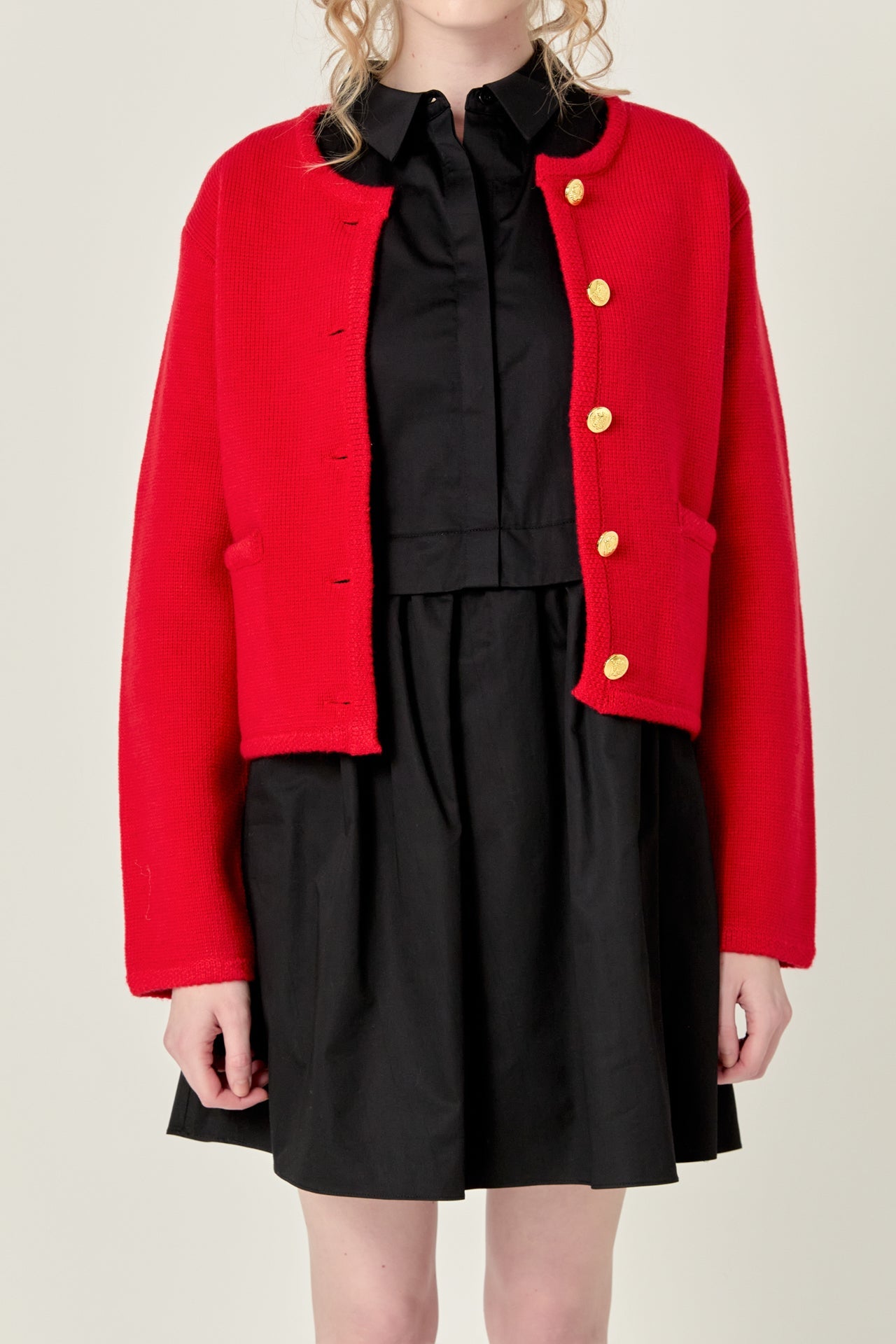 ENGLISH FACTORY - Knit Sweater Cardigan - SWEATERS & KNITS available at Objectrare