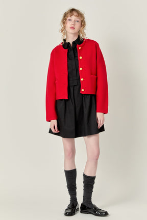 ENGLISH FACTORY - Knit Sweater Cardigan - SWEATERS & KNITS available at Objectrare