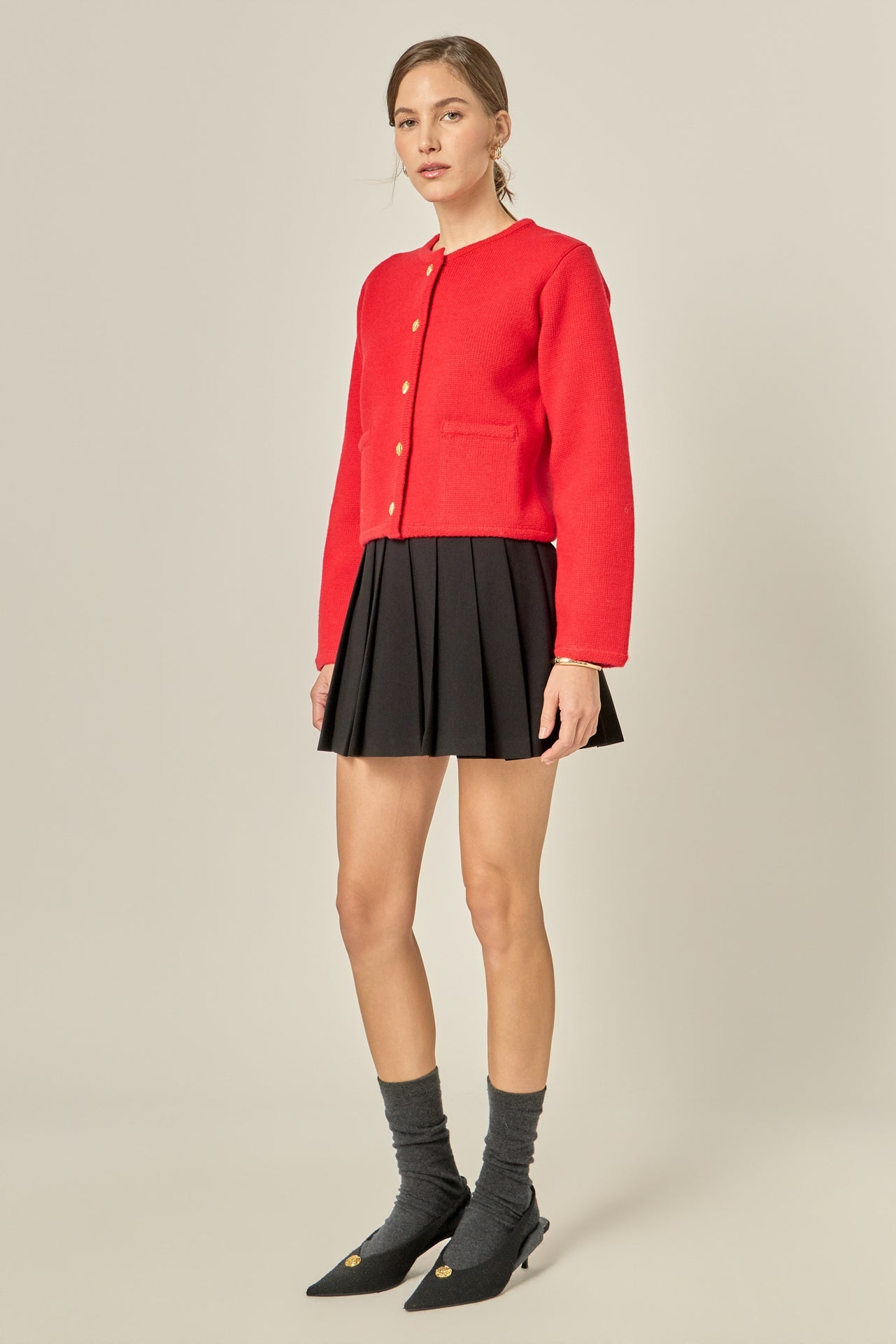 ENGLISH FACTORY - Knit Sweater Cardigan - SWEATERS & KNITS available at Objectrare