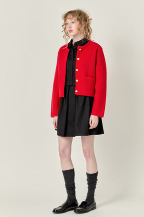 ENGLISH FACTORY - Knit Sweater Cardigan - SWEATERS & KNITS available at Objectrare