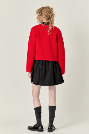 ENGLISH FACTORY - Knit Sweater Cardigan - SWEATERS & KNITS available at Objectrare