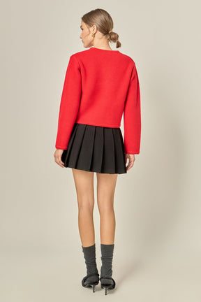 ENGLISH FACTORY - Knit Sweater Cardigan - SWEATERS & KNITS available at Objectrare