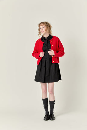 ENGLISH FACTORY - Knit Sweater Cardigan - SWEATERS & KNITS available at Objectrare