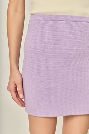 ENGLISH FACTORY - Knit Mini Skirt - SKIRTS available at Objectrare