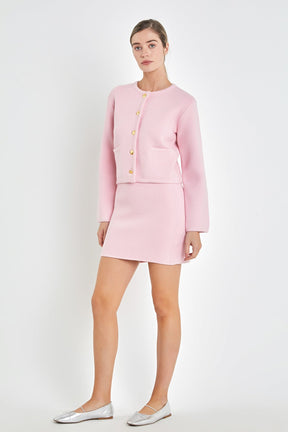 ENGLISH FACTORY - Knit Mini Skirt - SKIRTS available at Objectrare