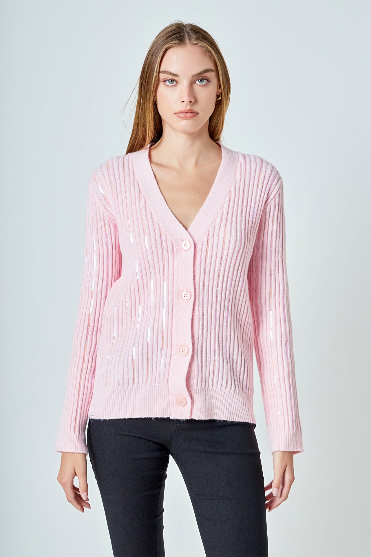 ENDLESS ROSE - Sequins Cardigan - SWEATERS & KNITS available at Objectrare