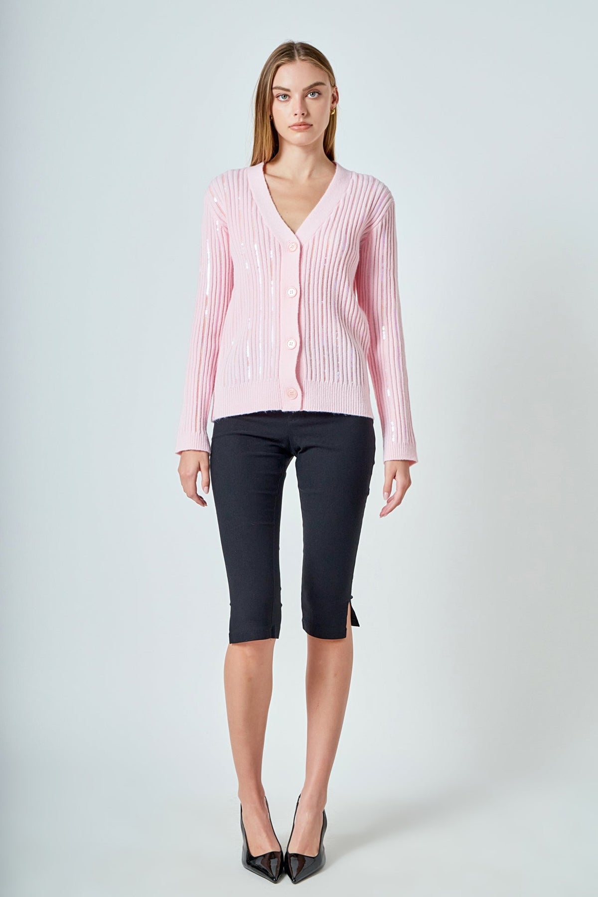 ENDLESS ROSE - Sequins Cardigan - SWEATERS & KNITS available at Objectrare