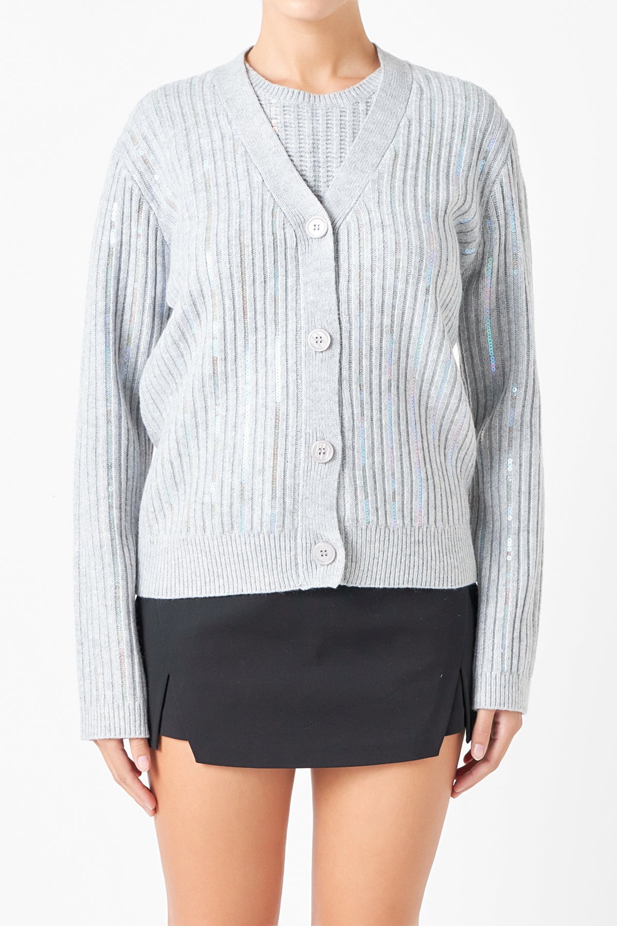 ENDLESS ROSE - Sequins Cardigan - SWEATERS & KNITS available at Objectrare