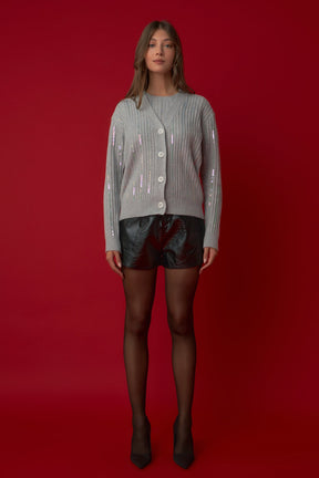 ENDLESS ROSE - Sequins Cardigan - SWEATERS & KNITS available at Objectrare
