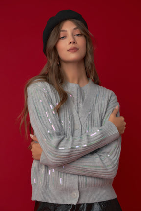 ENDLESS ROSE - Sequins Cardigan - SWEATERS & KNITS available at Objectrare