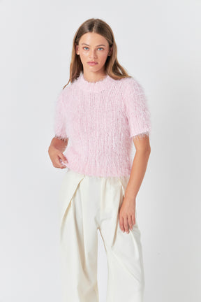 ENDLESS ROSE - Short Sleeve Sweater - SWEATERS & KNITS available at Objectrare