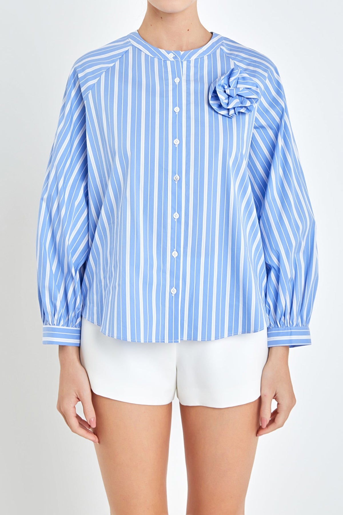 ENGLISH FACTORY - English Factory - Striped 3D Shirt - SHIRTS & BLOUSES available at Objectrare