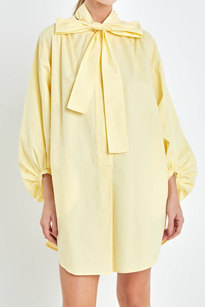 ENGLISH FACTORY - Billow Belted Mini Dress - DRESSES available at Objectrare