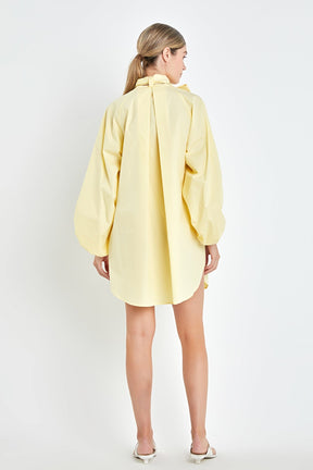 ENGLISH FACTORY - Billow Belted Mini Dress - DRESSES available at Objectrare