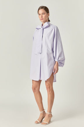 Billow Belted Mini Dress