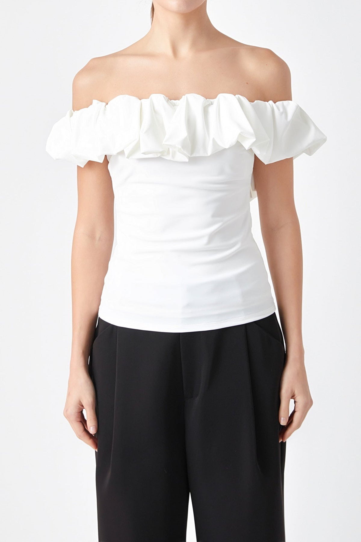 ENDLESS ROSE - Off Shoulder Bubble Top - TOPS available at Objectrare