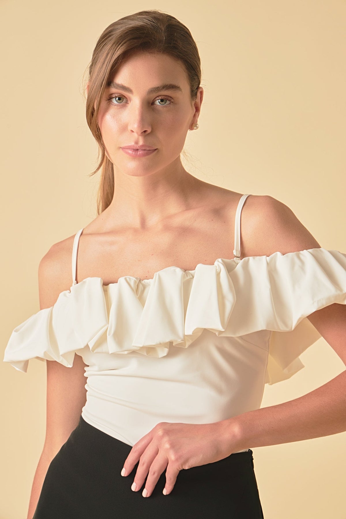 ENDLESS ROSE - Endless Rose - Off Shoulder Bubble Top - TOPS available at Objectrare