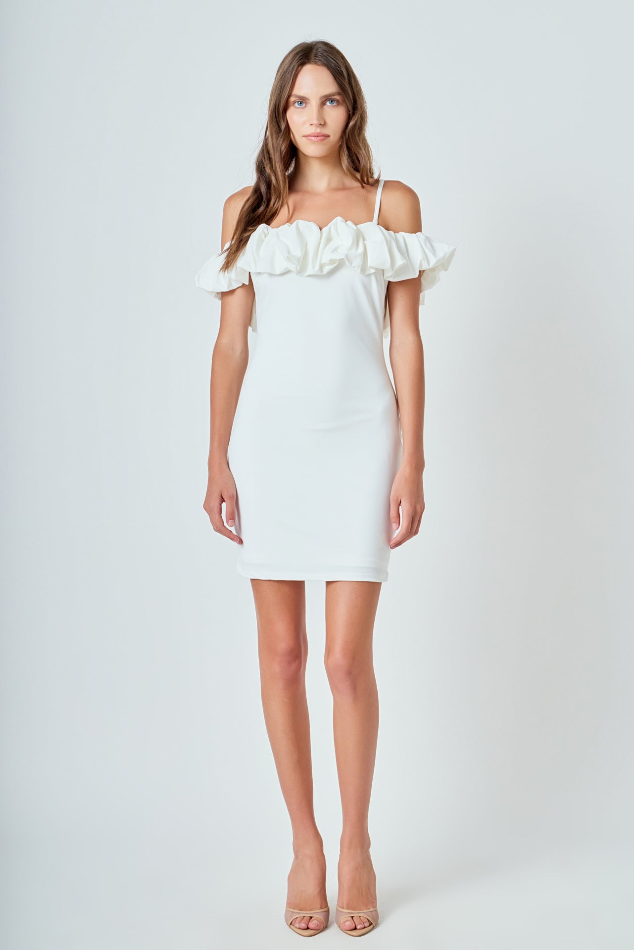 ENDLESS ROSE - Bubble Off Shoulder Mini Dress - DRESSES available at Objectrare