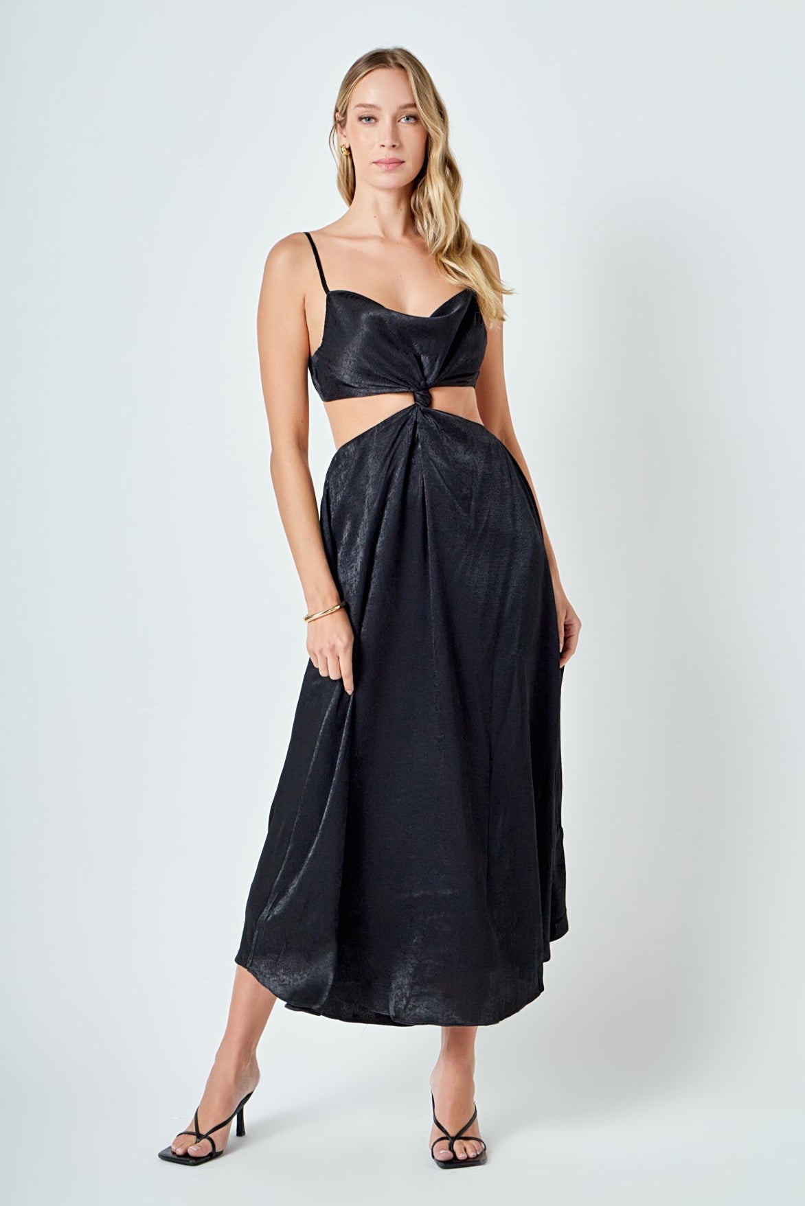 ENDLESS ROSE - Front Twist Maxi Dress - DRESSES available at Objectrare