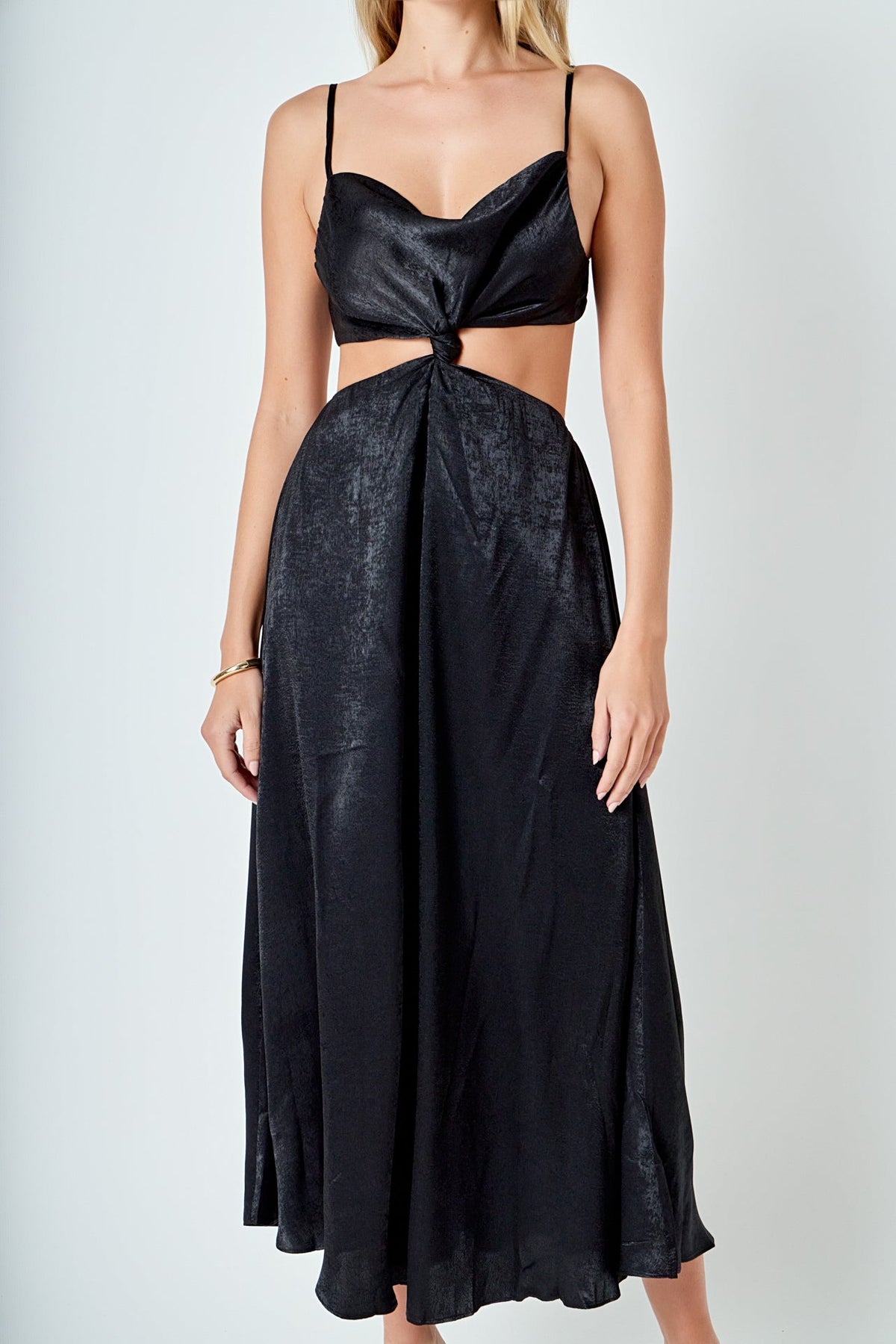 ENDLESS ROSE - Front Twist Maxi Dress - DRESSES available at Objectrare