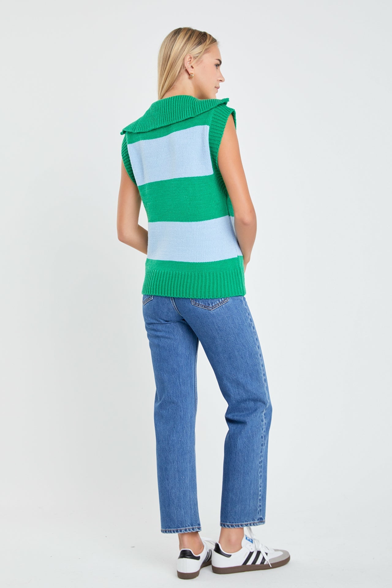 ENGLISH FACTORY - Sweater Polo Vest - SWEATERS & KNITS available at Objectrare