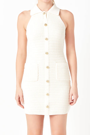 ENDLESS ROSE - Crochet Knit Dress - DRESSES available at Objectrare