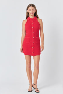ENDLESS ROSE - Crochet Knit Dress - DRESSES available at Objectrare