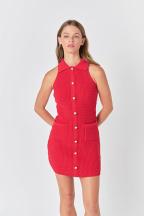 ENDLESS ROSE - Crochet Knit Dress - DRESSES available at Objectrare
