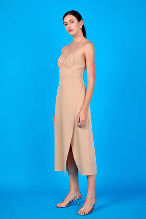 ENDLESS ROSE - Corset Bust Maxi Dress - DRESSES available at Objectrare