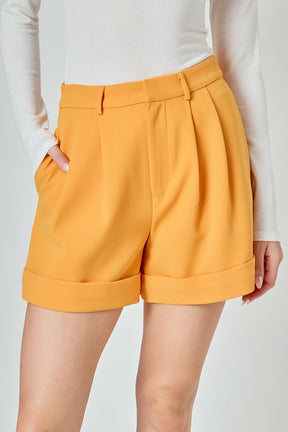 ENDLESS ROSE - Pintucked Shorts - SHORTS available at Objectrare