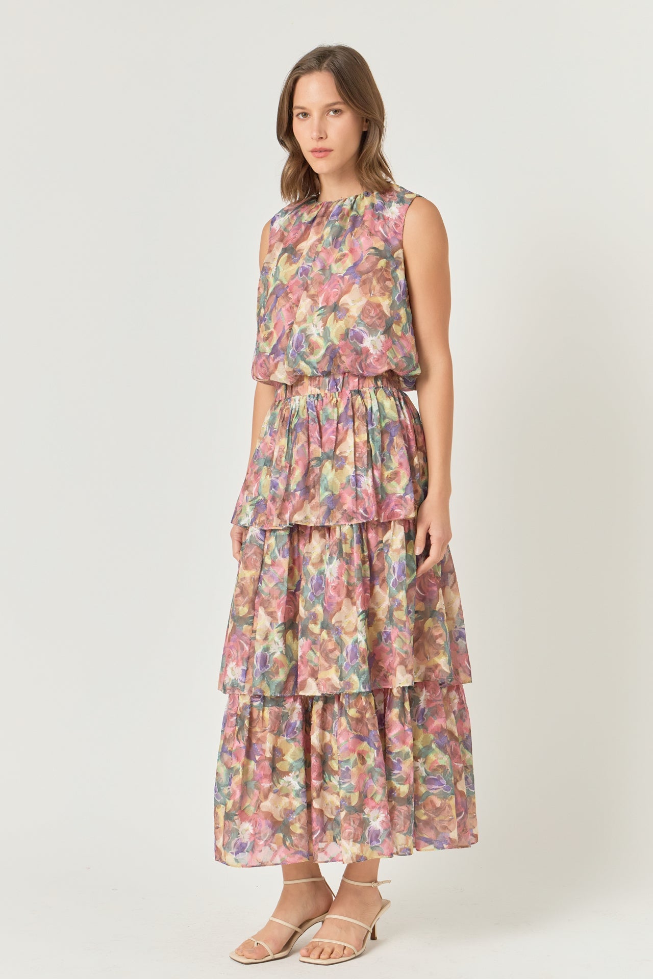 ENDLESS ROSE - Endless Rose - Floral Tiered Maxi Skirt - SKIRTS available at Objectrare