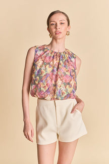ENDLESS ROSE - Sleeveless Blouson Top - TOPS available at Objectrare