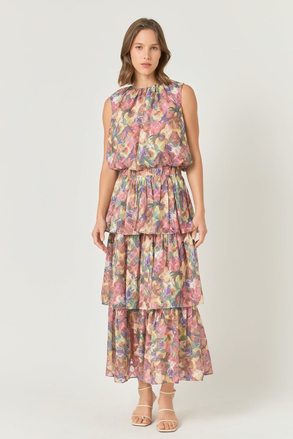 ENDLESS ROSE - Endless Rose - Floral Tiered Maxi Skirt - SKIRTS available at Objectrare