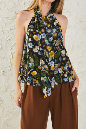 ENDLESS ROSE - Floral Halter Top - TOPS available at Objectrare