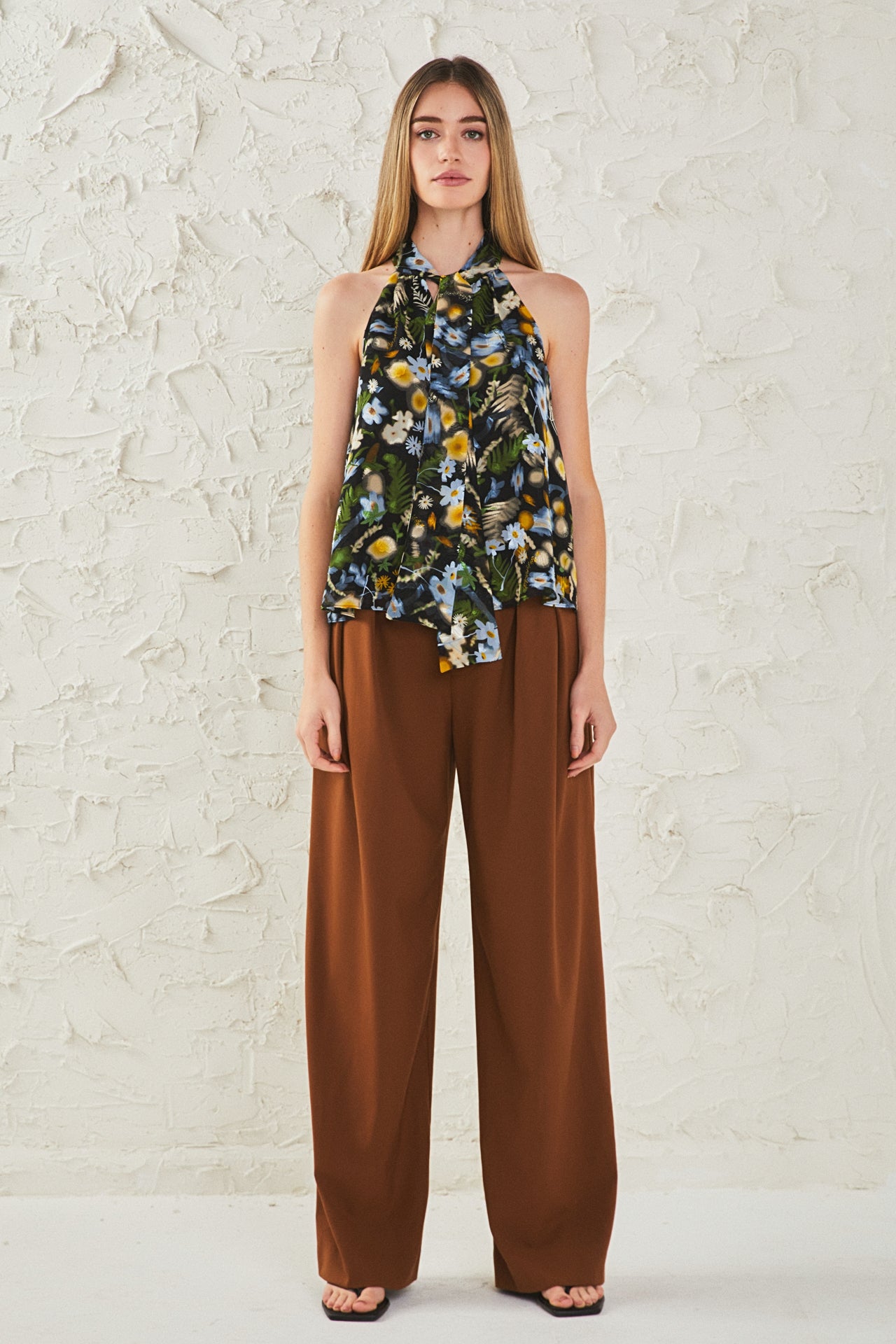 ENDLESS ROSE - Floral Halter Top - TOPS available at Objectrare