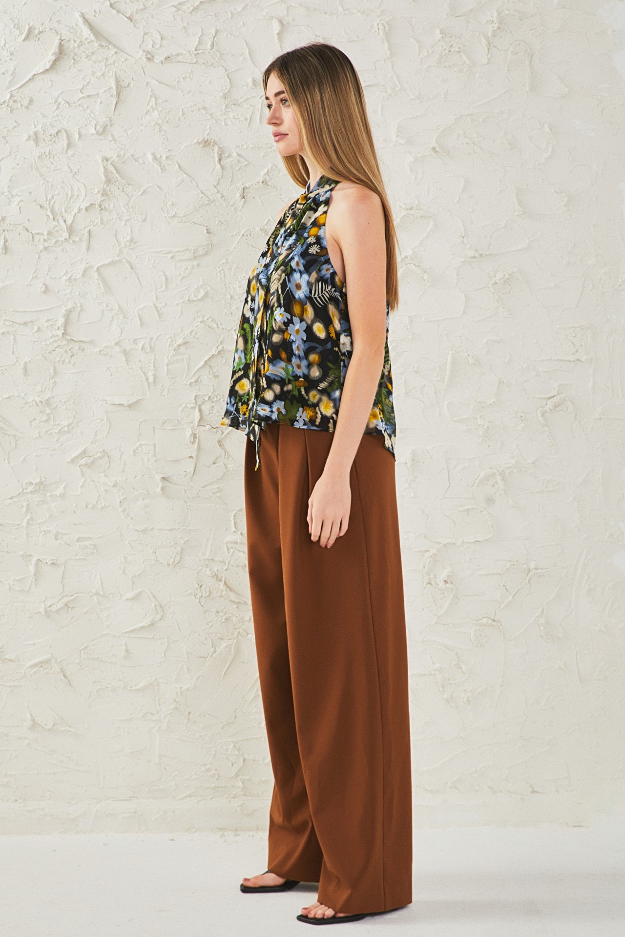 ENDLESS ROSE - Floral Halter Top - TOPS available at Objectrare