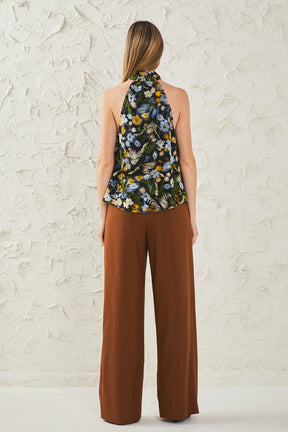 ENDLESS ROSE - Floral Halter Top - TOPS available at Objectrare