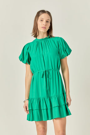 Skinny Belted Mini Dress