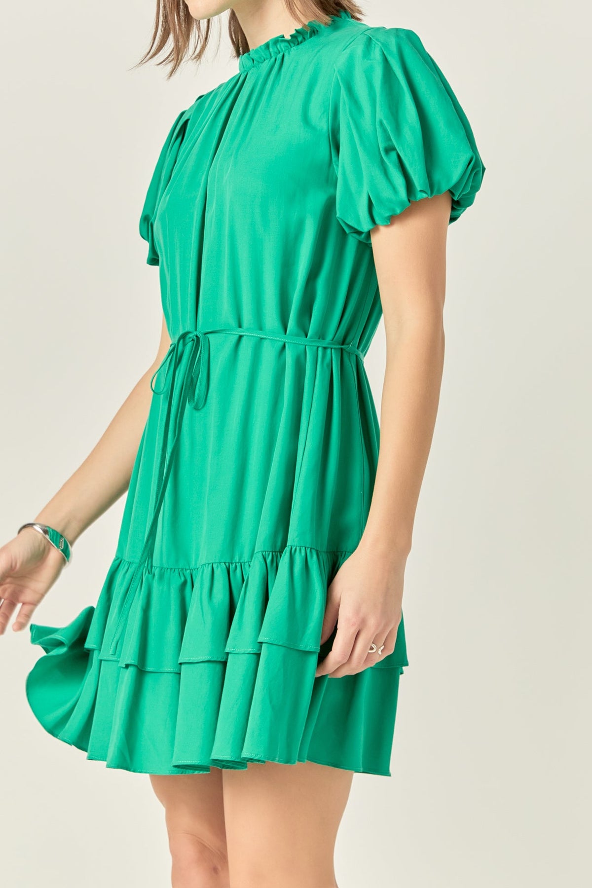 Skinny Belted Mini Dress