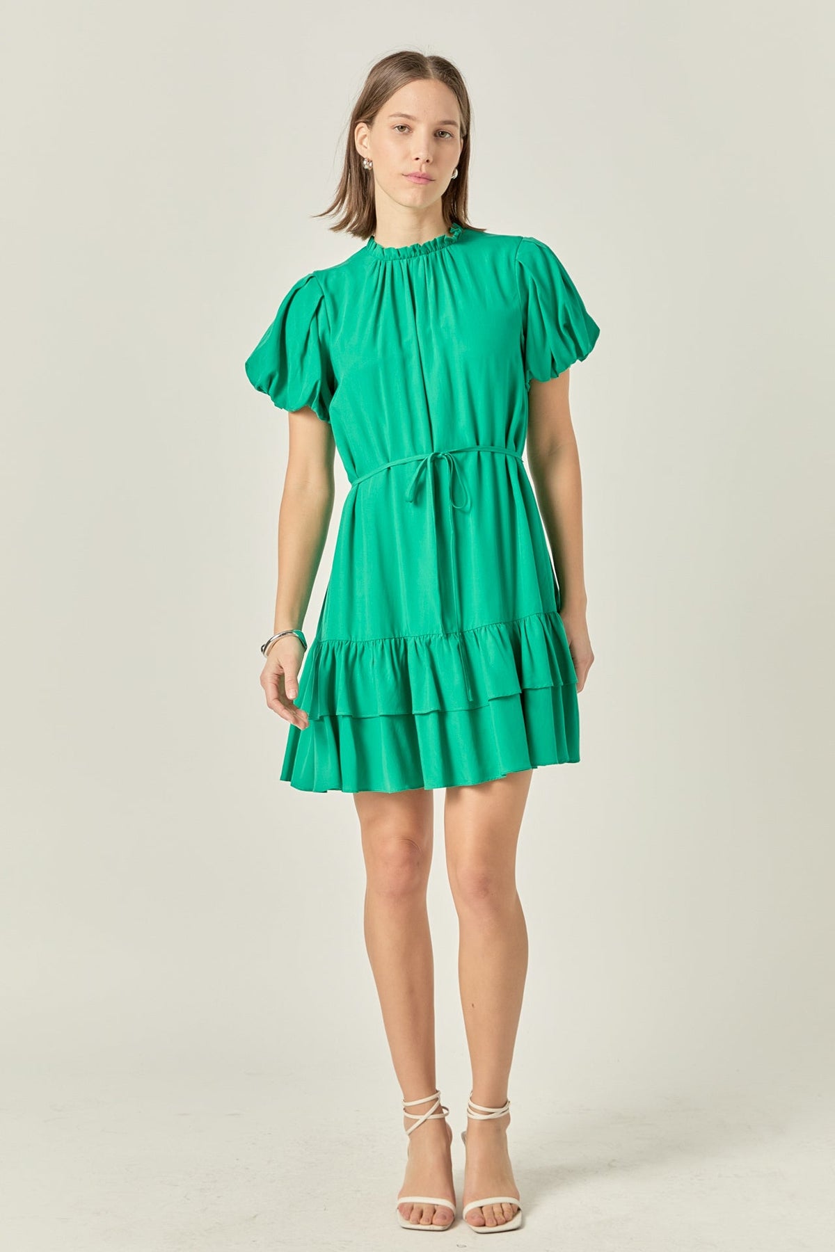 Skinny Belted Mini Dress