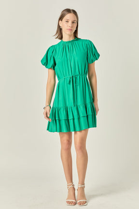 Skinny Belted Mini Dress